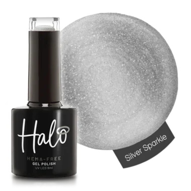 Halo Gel Polish 8ml Silver Sparkle